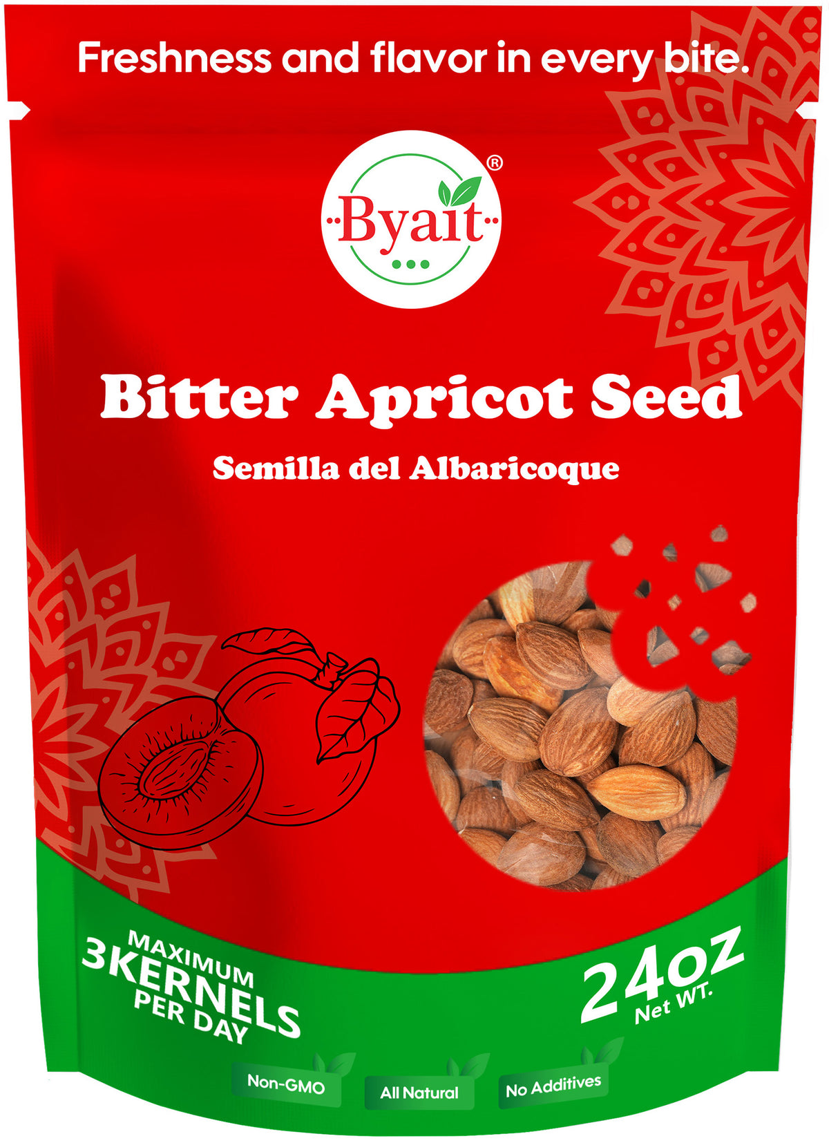 Byait Bitter Apricot Seeds 24 Oz