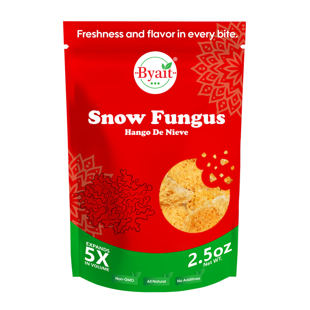 Byait Pre-Trimmed Snow Fungus 2.5 Oz