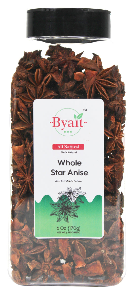 Byait Whole Star Anise 6 Oz