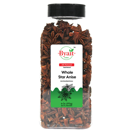 Byait Whole Star Anise 6 Oz
