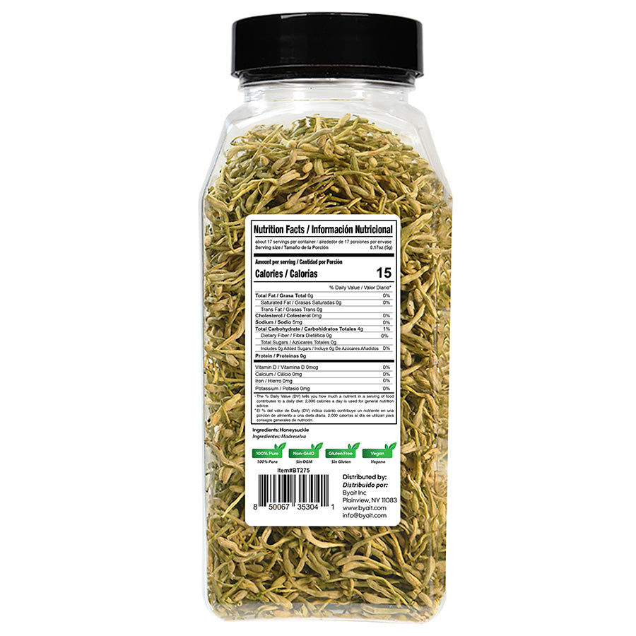 Byait Dried Honeysuckle Flowers Tea, Jin Yin Hua, 3 Oz