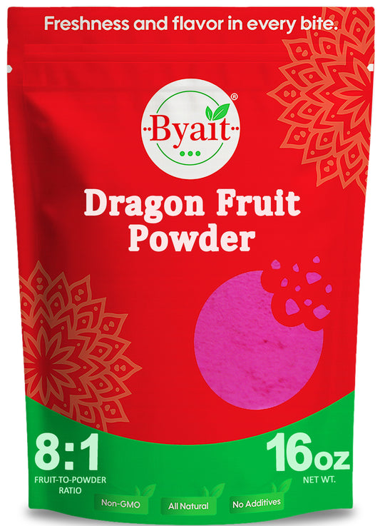 Byait Freeze Dried Red Dragon Fruit Powder 16 Oz, Pitaya Powder