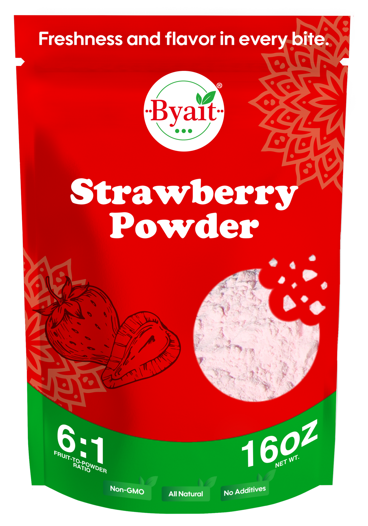 Byait Strawberry Powder 16 Oz